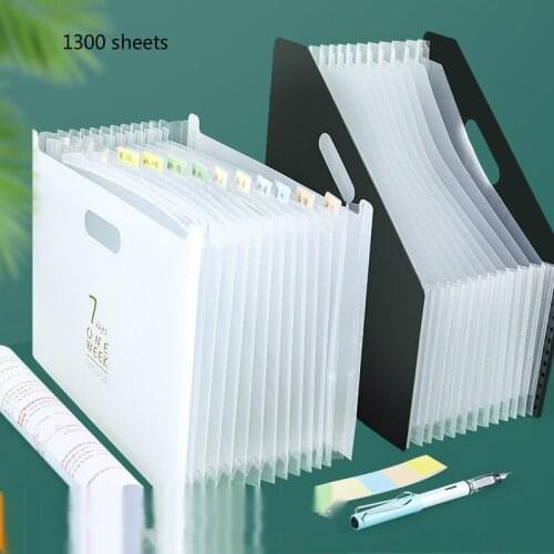 2021 New Arrival Desk File Folder Document Paper Organizer Storage Holder Multilayer Expanding Box School Office Stationery