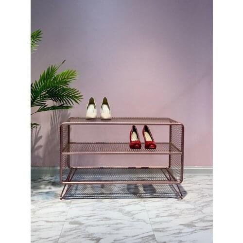 TT Shoe Rack Ins Door Simple Living Room Home Slippers Cabinet Storage Rack Light Luxury