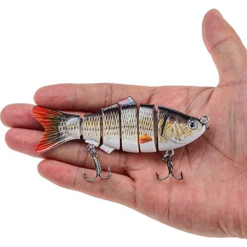 10cm 17g Fishing Lure 6 Segment Attractive Plastic Simulation Multi Jointed Wobbler Artificial Hard Bait Fishing Tackle