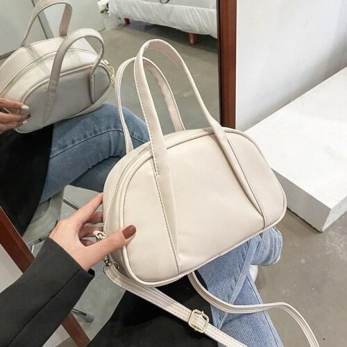 Simple Handbags Women Bags Designer Tote Bag for Girl Crossbody Female Messenger Bags Sac Solid Color Leather Shoulder Bag 2021