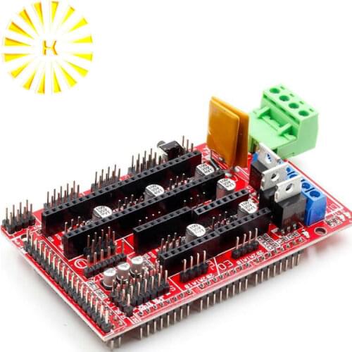 RAMPS 1.4 Control Board Panel Part Motherboard 3D Printers Parts Shield Red Black Controls Ramps1.4 Boards Accessories
