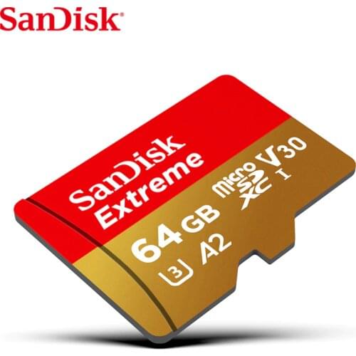 Sandisk Original TF Memory Card Micro SD A2 A1 Extreme V30 U3 Flash Card XNE 64GB 32GB 128GB 160M/s For Free Ship SDXC SDHC