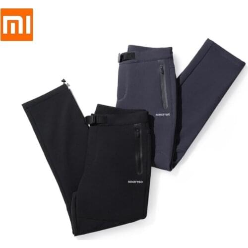 Youpin Autumn winter men hard shell composite fleece pants Waterproof Windproof Warm Sports Trousers Hiking Cargo Pants