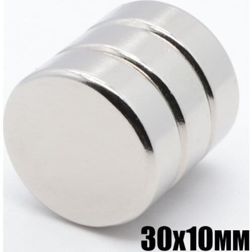 10pcs 30x10 mm Dia super strong magnet N35 round rare earth NdFeB magnet disc 30*10mm the strongest permanent power magnet