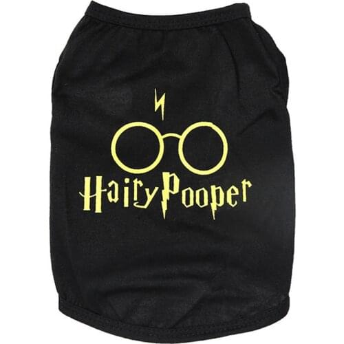 Pet Spring Summer Costume Dog Cat Clothes Thin Cotton Breathable Sleeveless Vest Black Simple T-shirt New