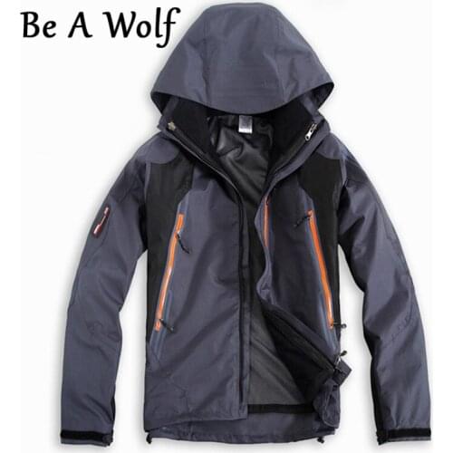 Be A Wolf Waterproof Hunting Coats Soft Shell Tactical Jacket Outdoor Sports Army Military Training Windproof Coat Jackets Men