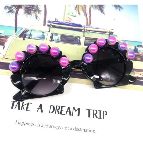 ZAOLIHU Cute Children Luxury Eyewear Rainbow Pearl Kids Sunglasses 4-12years Baby Shell Design Sun Glasses Gafas De Sol Eyeglass