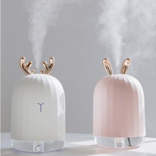 220ML Ultrasonic Air Humidifier USB Aroma Oil Diffuser Car Air Essential Fogger LED Night Light Home Household Bedroom Sprayer