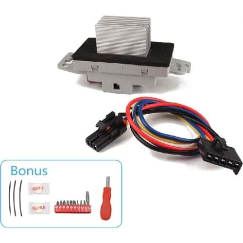 Car Accessories Blower Motor Resistor with Installation Kits For Chevrolet GMC Replace 89018778 10325408 52409643 93803636