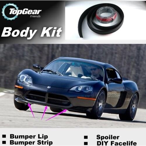 Bumper Lip Deflector Lips For Dodge EV Front Spoiler Skirt For Top Gear Fans Car Tuning / Body Kit / Strip