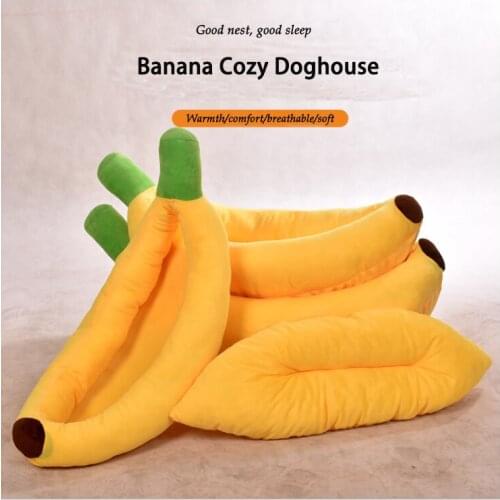 Banana Kennel Is Removable Washable For Dogs And Cats Pet Products Suitable Small Medium-Sized In All Seasons