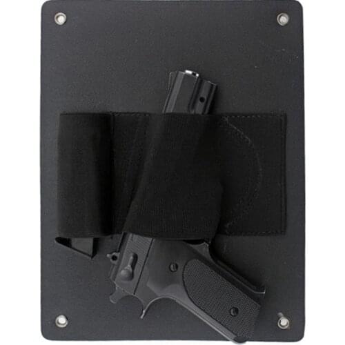 Under Desk Chair Table Holster Gun Holder With Magazine Pouch Pistol Quick Access Handgun Case Fit Any Size Pistol or Revolver