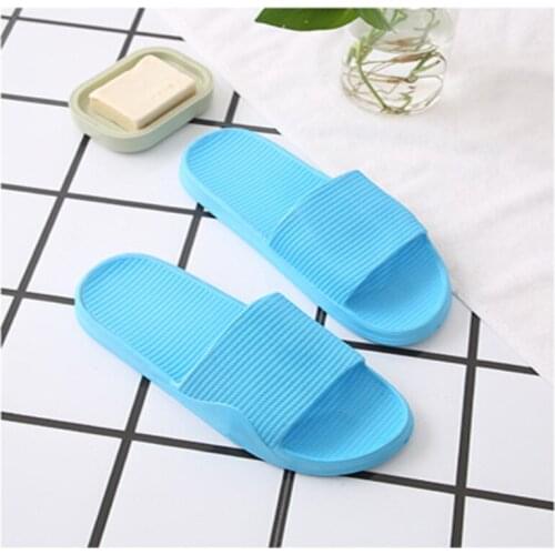 Home slippers female summer bathroom soft bottom home indoor foam non-slip couple home summer sandals and slippers wholesale