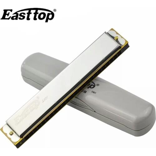 EASTTOP 24 Hole Tremolo Harmonica / Armonica g Professional 24 Hole Tremolo Harp key of C