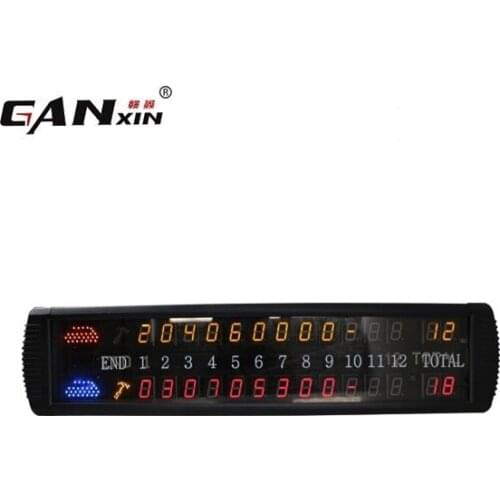 Ganxin Chinese Manufacturers Sports Event Electronic Digital Curling Scoreboard