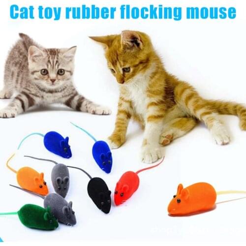 Cat Squeaky Mouse Toy Dog Cat Playing Toy Squeak Noise Toy False Rat Mice SUB Sale