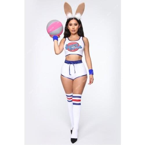Lola Bunny Rabbit Cosplay Costume With Rabbit Bunny Ears