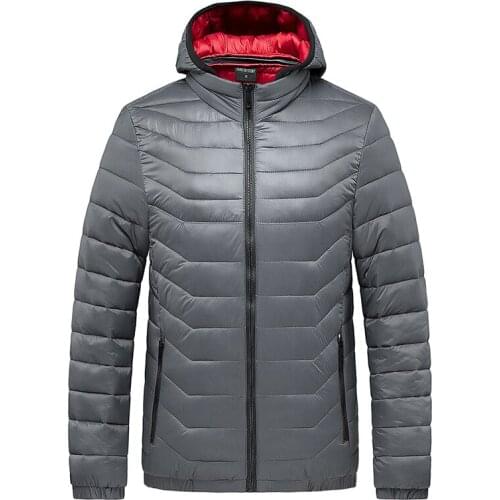 2021Hoodied Winter Jacket Men Casual Solid Color Outwear Korea Parkas Men New Winter Streetwear Warm Waterproof Coat Men