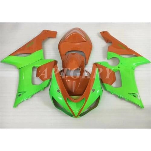 New ABS Motorcycle Fairing kit Fit For Kawasaki Ninja ZX6R 636 ZX-6R 2005 2006 05 06 Bodywork Set Custom Orange Green