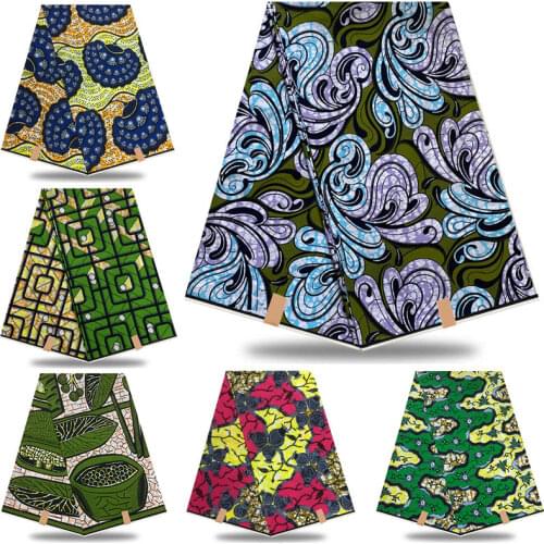 African real wax prints nigerian ankara fabric 2021 wax printed 100% cotton Nigeria style fabric wholesale Ghana wax GN-134