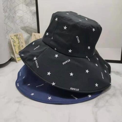 Bucket Hat Double-Sided Bucket Hat Outdoor Sun Hat Womens Star Bucket Hat For Womens Bucket Hat Cap Women Summer Cap Bob Hat