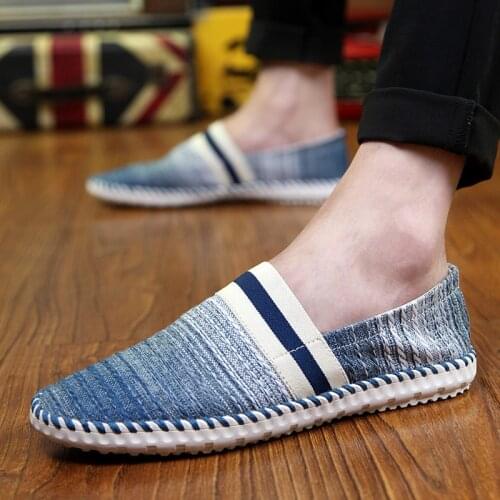 Canvas Shoes Men New Fashion Breathable Flat Shoes Men Espadrilles Men Loafer Shoes Footwear Zapatillas Hombre Lona Casual Shoes