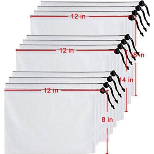 5pcs Mesh Produce Bag Reusable Mesh Produce Bags Washable Vegetables Fruit Storage Pouch Foldable Reusable Grocery Bags