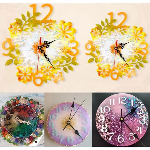 Clock Dial Silicone Mould for DIY Crystal UV Epoxy Resin Clock Mold Small And Big Size Clock Casting Molds Handicraft Home Decor
