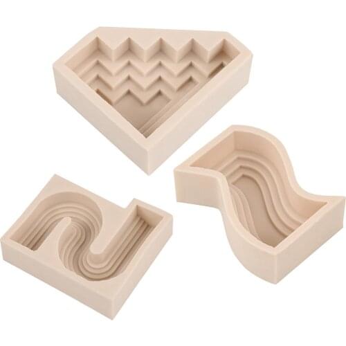Silicone Candle Mold DIY Soap Handcraft Ornaments Candles Mould Geometric Handcraft Ornaments Candles Mould Making Tool