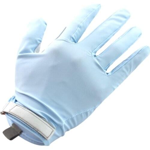 Sunscreen Gloves Women Summer Thin Sunscreen Anti-Ultraviolet Ice Silk Outdoor Riding Driving Gloves