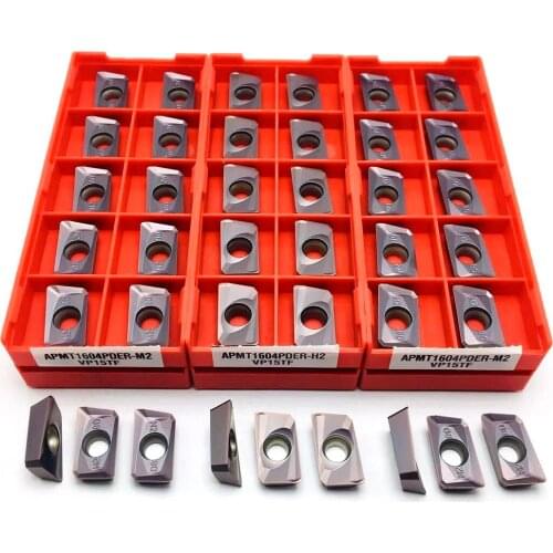 Carbide insert APMT1604 APMT1135 H2 M2 VP15TF turning tool end milling machine CNC tool APMT 1604 milling insert