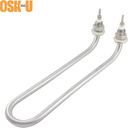 380V U-Type Water Heater Element for Water Tank M18 Stainless Steel Curved Single U Shape Electric Heating Pipe 3KW