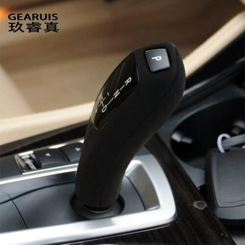 Suede Car Wrapping ABS Gear Shifter Cover Protector Trims Decor Interior For BMW 1 3 5 Series F20 F30 f10 f32 F25 X5 F15 X6 F16