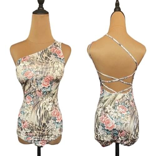 Sexy Latin Dance Tops Women Summer Clothes Practice Dancewear Stage Costume Tango Dancing Bodysuit Salsa Dancing Outfit JL2869