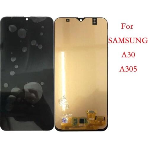 For Samsung A30 A305 A305F A305FN A305GT A305GN A305YNLCD Display Touch Screen Digitizer Assembly Repair Replacement Parts