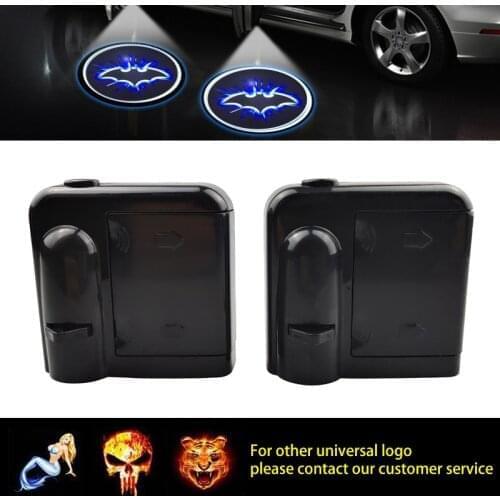 1PCS Universal Custom Logo LED Car Door Welcome Logo Night Light Car-styling Projector Ghost Shadow Decorative Lamp For Renault