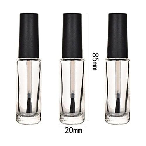 10/30/50pcs 8ml Empty Glass Nail Polish Bottle with Brush Nail Oil Glass Container