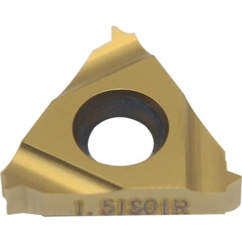 10PCS 16 IR 1.5 ISO LDC Thread Turning Carbide Insert Coating CNC Lathe Tool Cutting Steel and Cast Steel