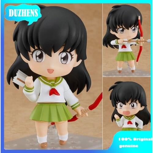 100% Original: Anime Inuyasha Higurashi Kagome Q version figma Action Figure Anime Figure Model Toys Figure Collection Doll Gift