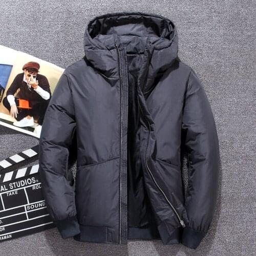 2020 new youth winter hooded down jacket Casual snow parker coat White duck down hooded jacket thick windbreaker jacket
