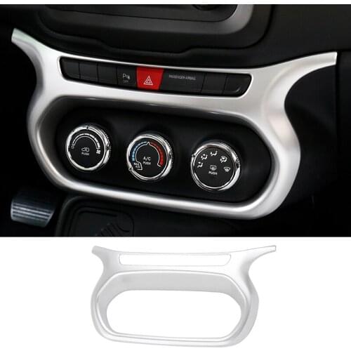 ABS Center Console Dashboard AC Air Condition Switch Button Panel Cover Trim For Jeep Renegade BU 2015 2016 2017 2018 2019 2020