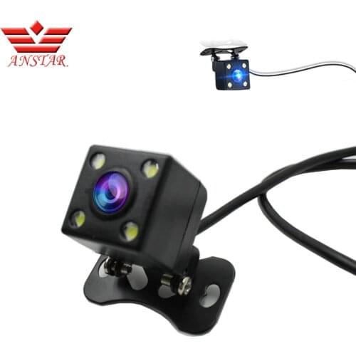 ANSTAR Mini Car Rear View Mirror with Camera Navigation Lights Reversing Camera Parking with Camera Reversing Rearview Camera