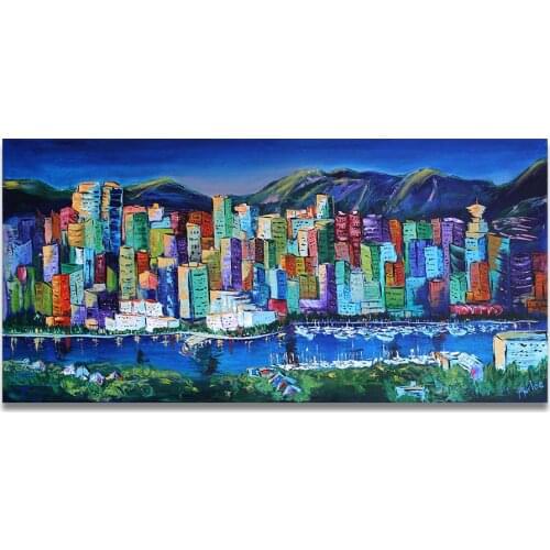 CHENFART Paintings Canvas Abstract Marlee Walchuk Vancouver Home Decor Wall Art for Living Room Bedroom no Framed