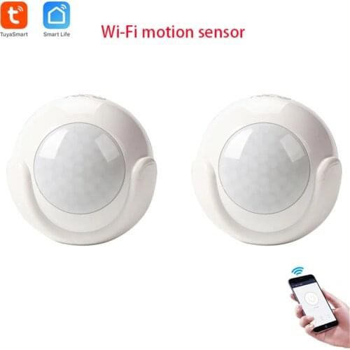 Tuya WiFi PIR Motion Sensor Detector Home Alarm System ,Mini Shape PIR Sensor Infrared detector compatible with IOS & Android