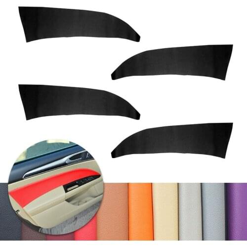 For Ford Mondeo MK5 2014 2015 2016 2017 2018 4pcs Car Interior Door Panel Armrest Microfiber Leather Cover Decor