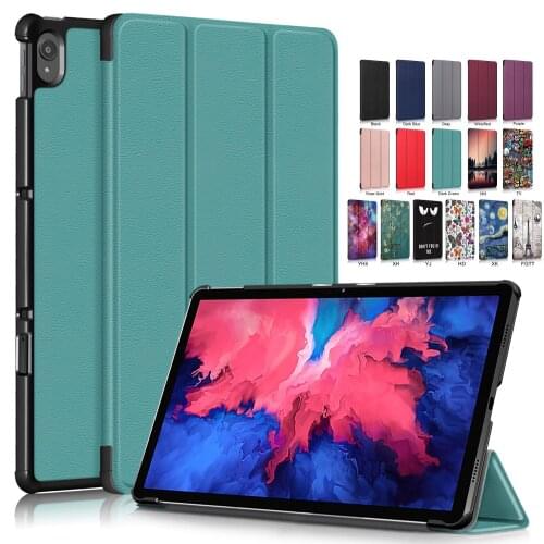 For Lenovo Tab P11 Pad 11" TB-J606F Tablet Case Custer Fold Stand Bracket Flip Leather Cover For Lenovo Tab P11 Pro 11.5 inch