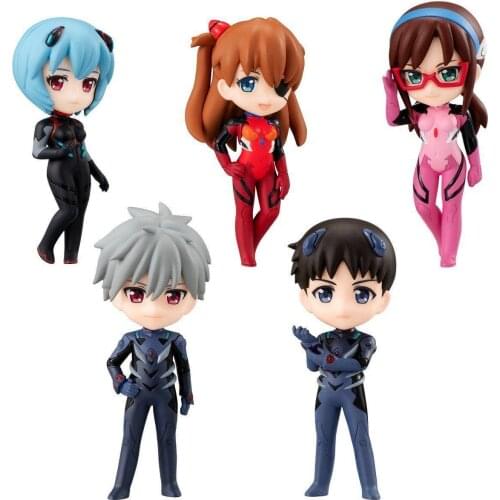 Origianl Bandai Vol.02 Figure Ikari Shinji Ayanami Rei Kaworu Nagisa PVC Model Figure Toys Figurals Dolls Brinquedos