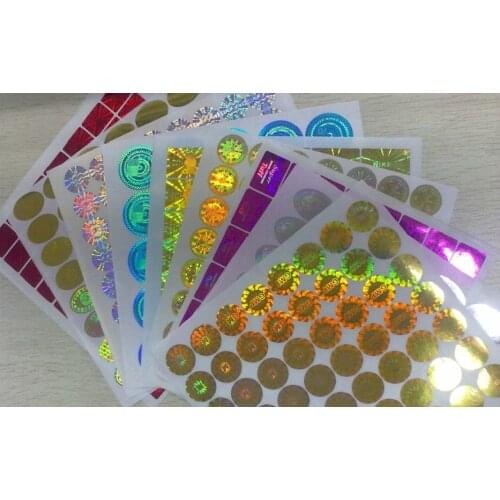 Custom Anti-fake Hologram Laser Holographic Sticker Label Free Shipping by DHL