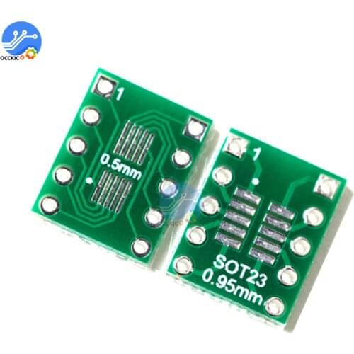 10PCS IC SOT23 SSOP10 MSOP10 UMAX to 0.5/0.95mm DIP Adapter PCB Board Converter