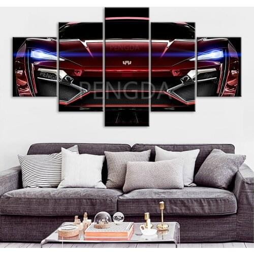 Canvas HD Prints Handsome Car Cool Paintings Wall Art Poster 5 Pieces Gift Modern Home Decor Modular Pictures For Living Room